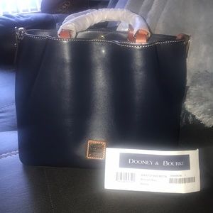 COPY - FINAL $$$ DOONEY & BOURKE WEXFORD LEATHER BRENNA HANDBAG BLACK BRAND NEW